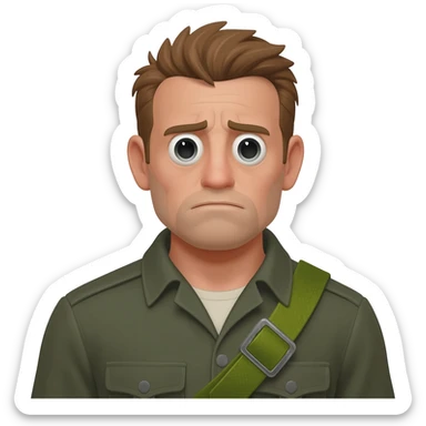 Grenadier green bandolier fatigue sticker