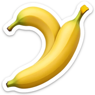 pealed banana sticker