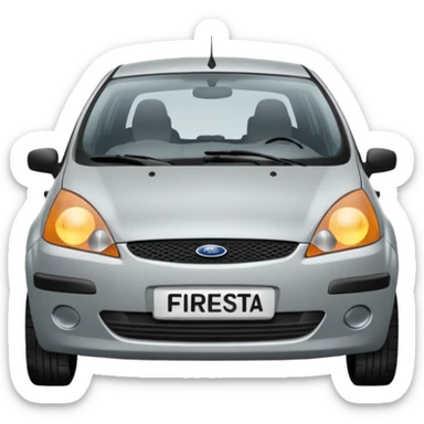 light grey ford fiesta from 2003 sticker