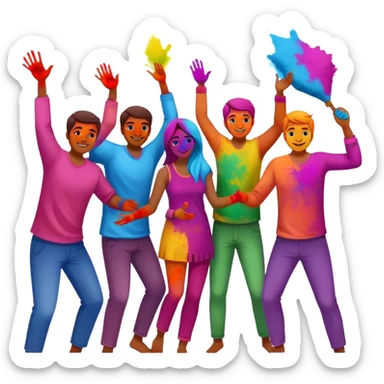 Holi celebration  sticker