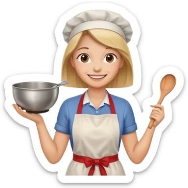 kitchen woman sticker