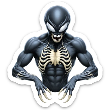 Xenomorph-Venom-fusion sticker