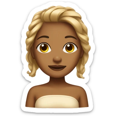 Tan girl spa sticker