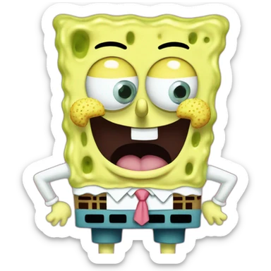 spongebob squarepants with patrick star sticker