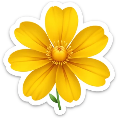 sarı çiçek sticker