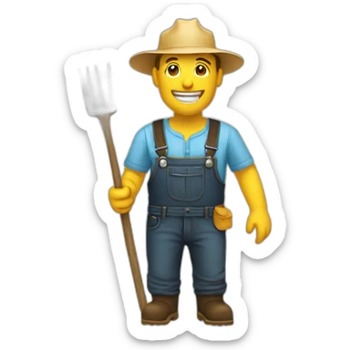 Farmer rave sticker