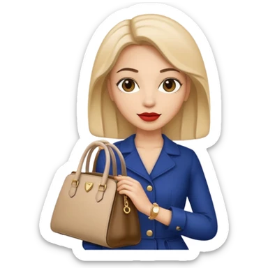 italian fashion with bag sticker