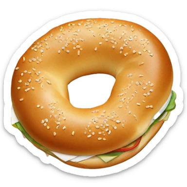 bagel sandwich sticker
