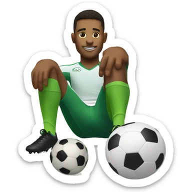 soccer player with hamster sticker