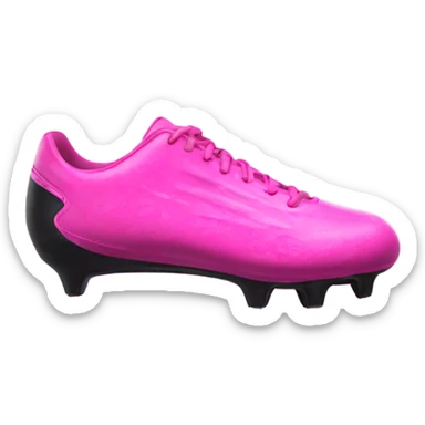 Pink cleats sticker