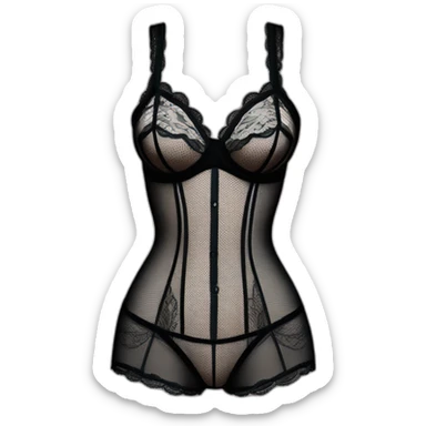 Lacy lingerie sticker