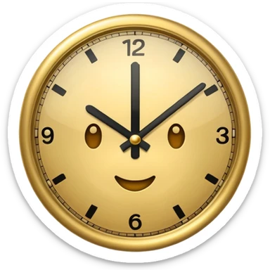 Clock it emoji sticker