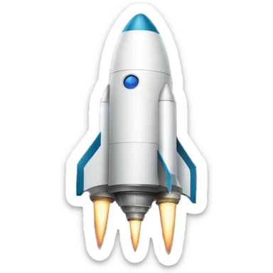 I/O nerd rocket sticker