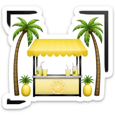  lemonade stall with palm trees sticker