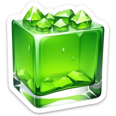 Chartreuse on the rocks sticker