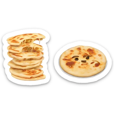 a very cheesy pupusa  sticker