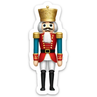christmas nutcracker full body sticker