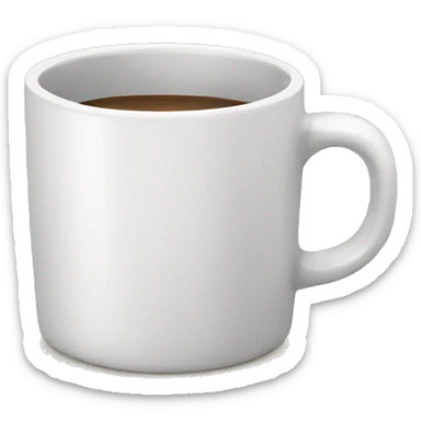 empty mug cup sticker