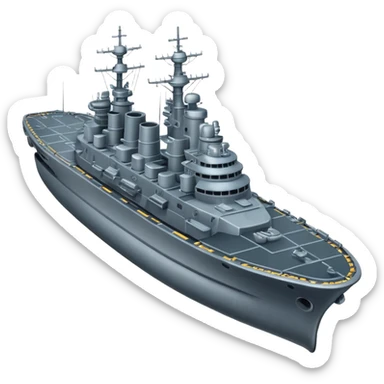 battleship from above sticker