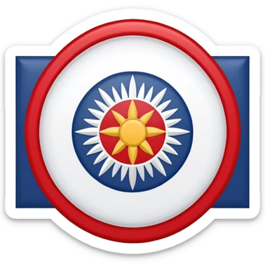 Cherokee flag 
 sticker