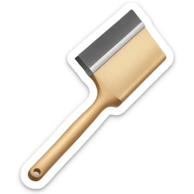 squeegee with long wooden handle sticker