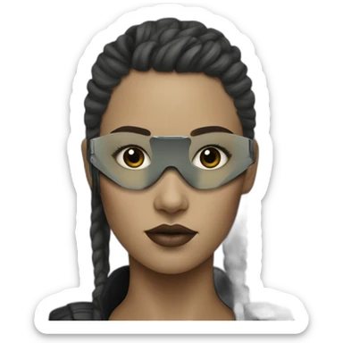 blade runner girl sticker