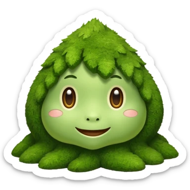 moss spirit soft smile and nod sticker