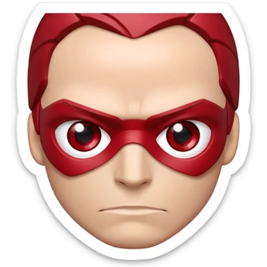 Vision marvel, red face from captain america: civil war sticker