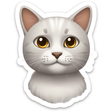 haz una gato con cara de enojado sticker