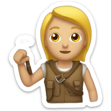 flecha apuntando sticker