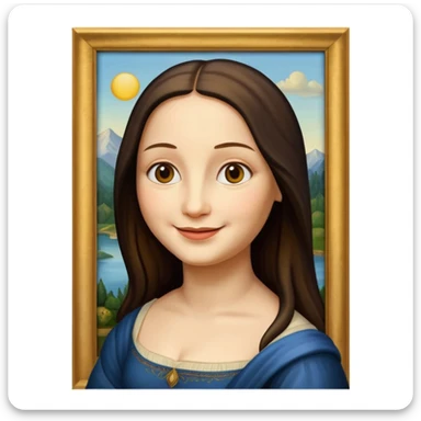 monalisa painting sticker