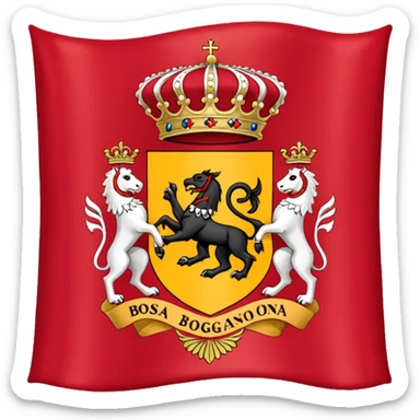 Bandera Aspa de borgoña del imperio español  sticker