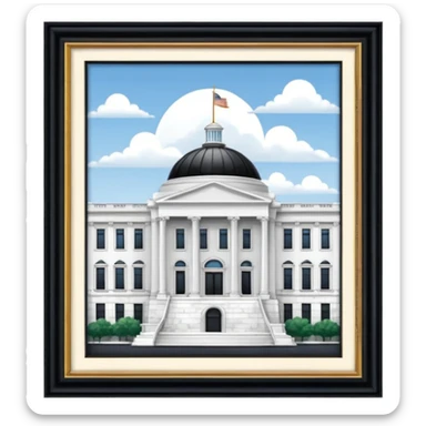 make the beautiful president's office building sticker