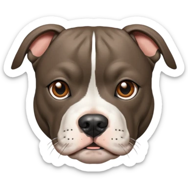 brindle staffordshire bull terrier sticker