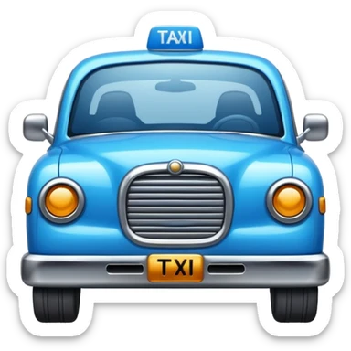 blue taxi sticker