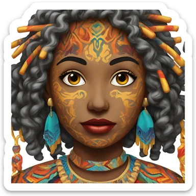 Flamboyant art sticker