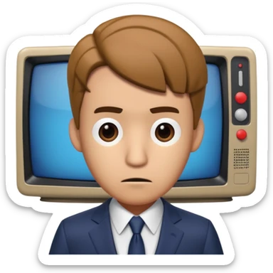 Mr puzzles from smg4, tv head sticker