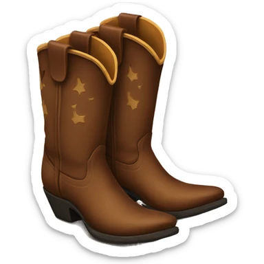 Cowboy boots sticker