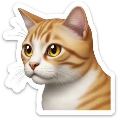 Cat mad sticker