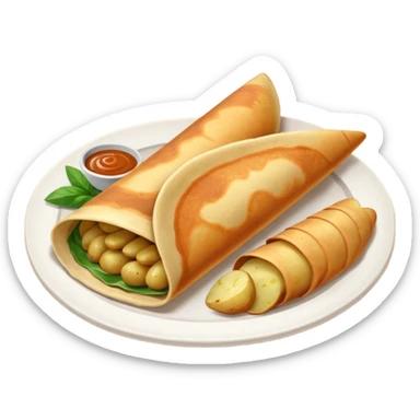masala dosa in soiuth indoian styke sticker