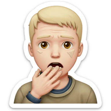 torture, man choking sticker