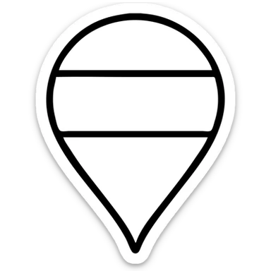 Location pin marker with Russian flag colors (white, blue, and red horizontal stripes) sticker