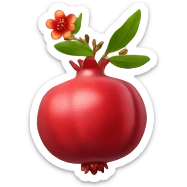 pomegranate flower sticker