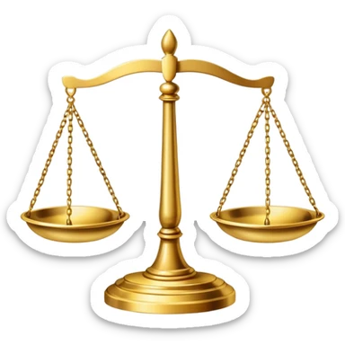Scales of justice sticker