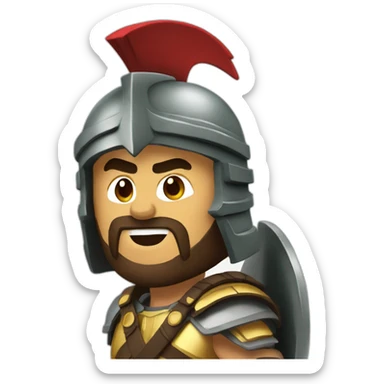 spartan warrior sticker