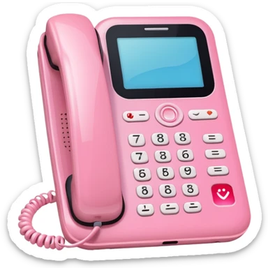 Vibrant pastel pink phone sticker