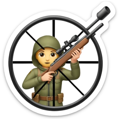 Sniper aim sticker