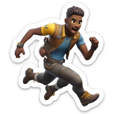 S Fortnite coming or sprinting at you ￼ sticker