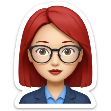 Mei Lee with glasses from the Turning Red movie sticker