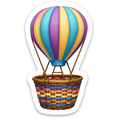 Hot air balloon sticker